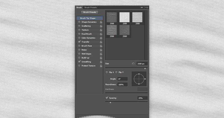 Simple Fabric soft subtle textured free photoshop brush pack set adobe