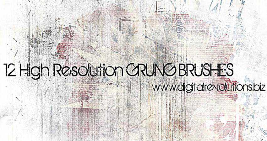 Grunge soft subtle textured free photoshop brush pack set adobe