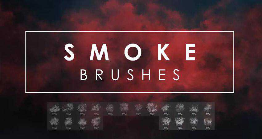  smoke soft subtle textured photoshop brush pack set adobe