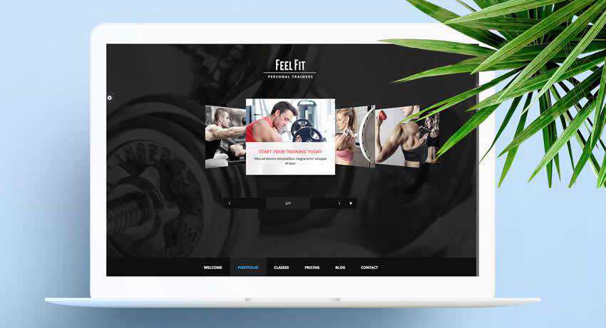 Personal Trainer sport fitness web design inspiration ui ux