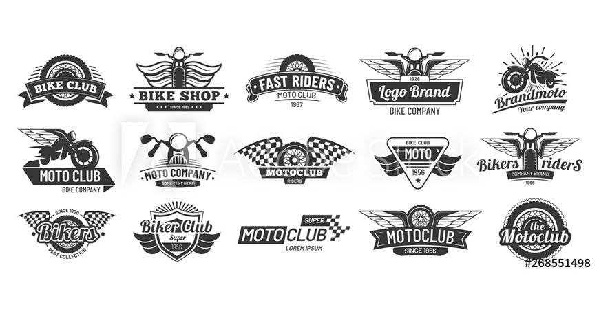 Biker Club Logo Templates sport fitness work