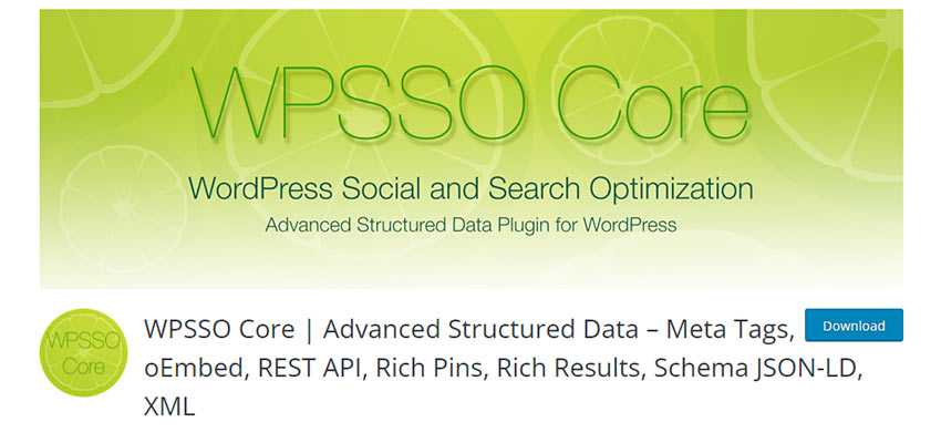 Structured Data WordPress Plugin WPSSO Core | Advanced Structured Data