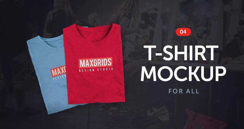 T-Shirt Mockup 04 Photoshop PSD