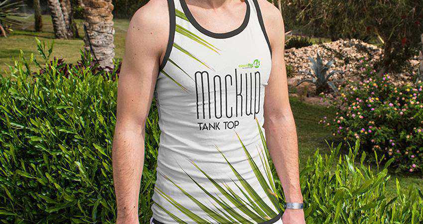 Free Tank Top PSD Mockup Templates Photoshop PSD