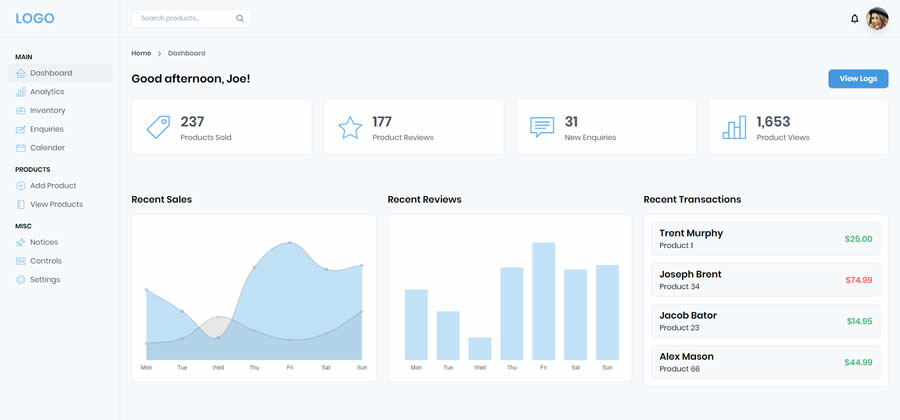 Vue Tailwind Admin Tailwind CSS