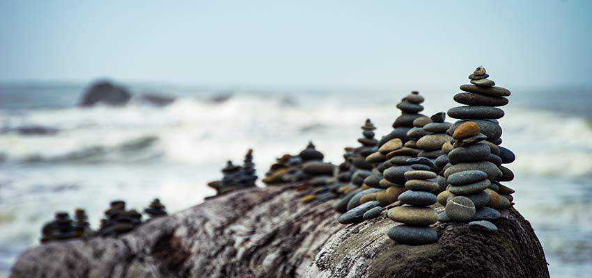 A coastal rock formation.