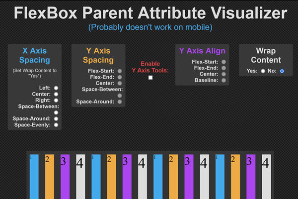 FlexBox Container Visualizer Tiny CSS Tools for Web Designers