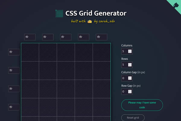 CSS Grid Generator Tiny CSS Tools for Web Designers