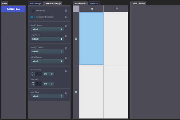 CSS Grid Layout Generator Tiny CSS Tools for Web Designers