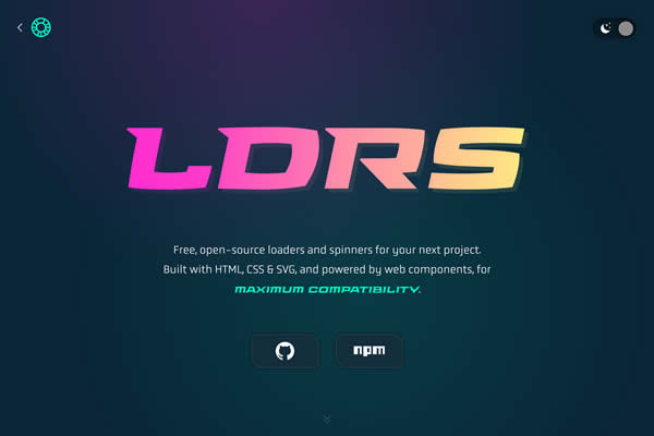 LDRS Loaders Tiny CSS Tools for Web Designers