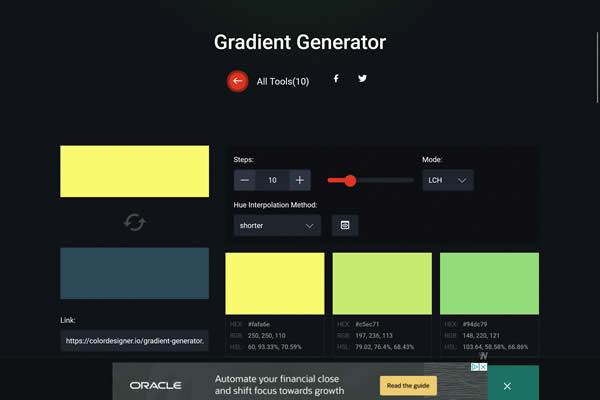 Gradient Generator Tiny CSS Tools for Web Designers