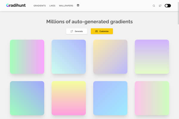 Gradihunt Tiny CSS Tools for Web Designers