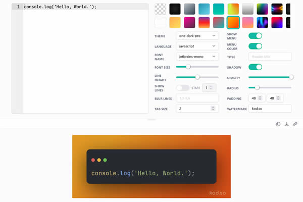 Kod.so Tiny CSS Tools for Web Designers