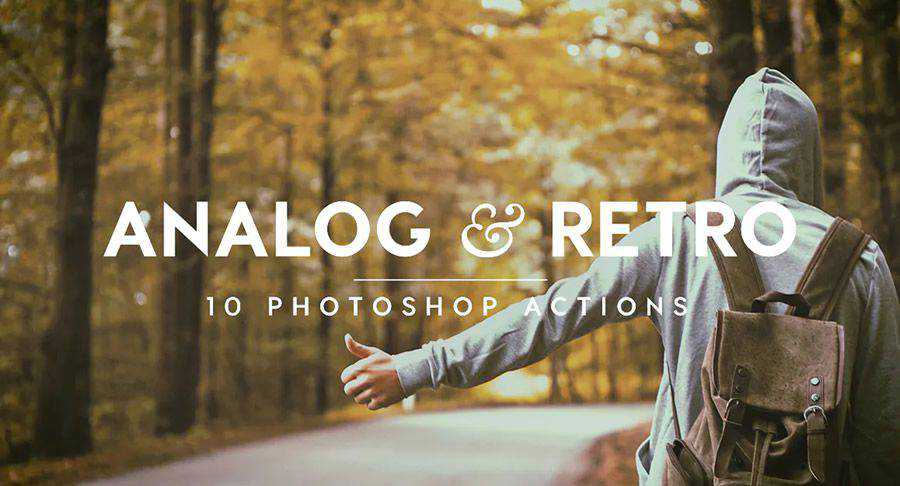 Analog Retro vintage photoshop action atn