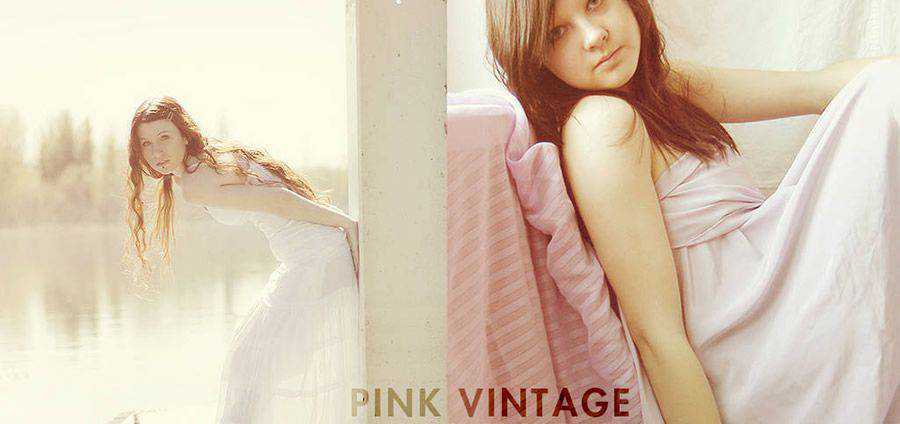 Pink Vintage free photoshop action atn