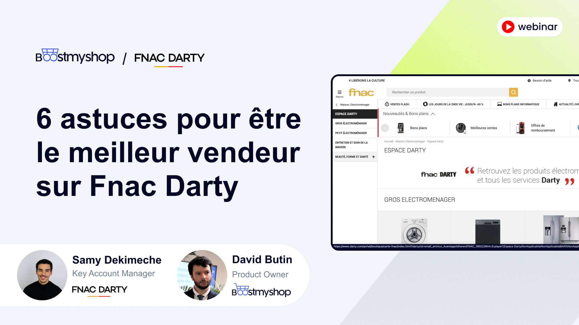 webinar être le meilleur vendeur sur fnac darty