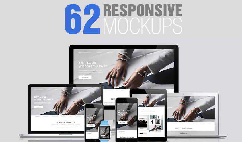 website responsive mockup template web design edit ps photoshop