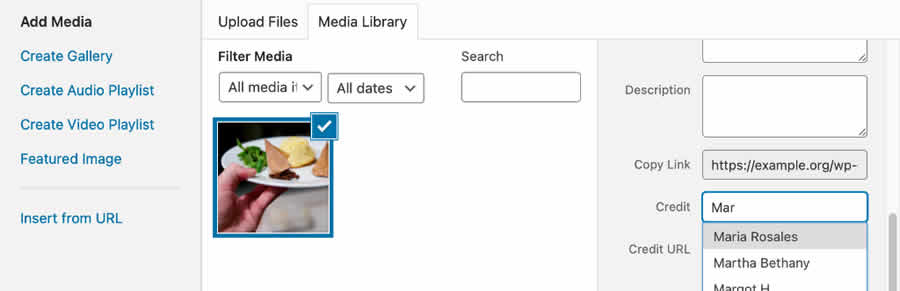 Media Credit WordPress Media Plugin
