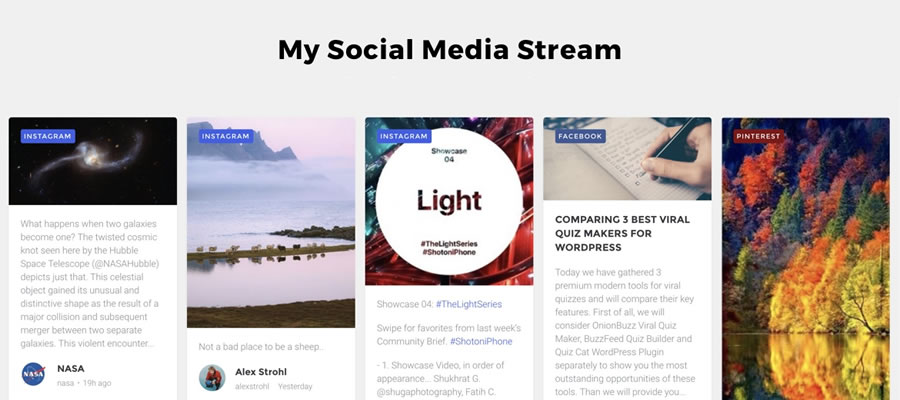 Flow-Flow Social Feed Stream for WordPress