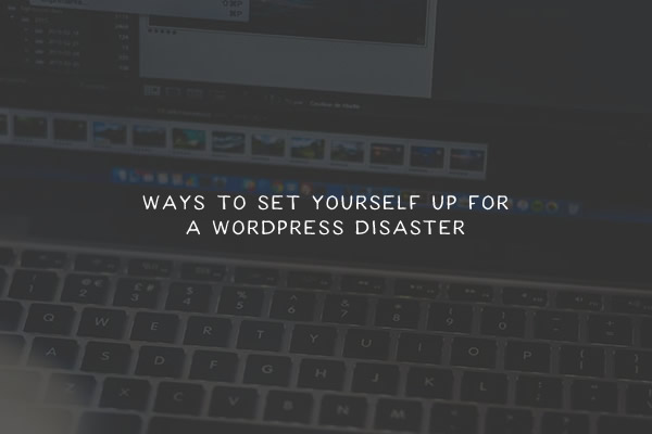 Ways to Set Yourself Up for a WordPress Disaster