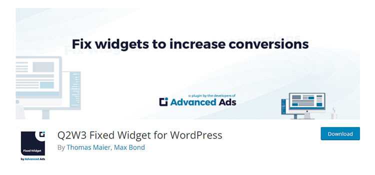 Q2W3 Fixed Widget for WordPress