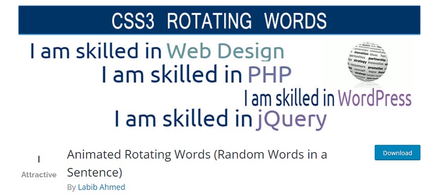 CSS3 Rotating Words