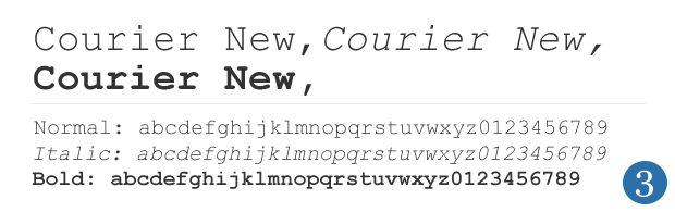 Courier New Font