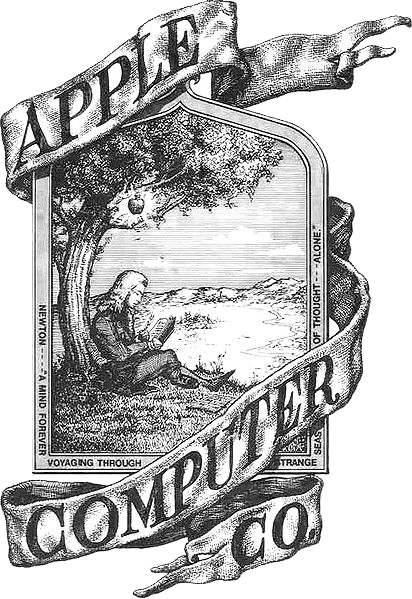 first apple logo isaac newton