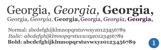 Georgia Font