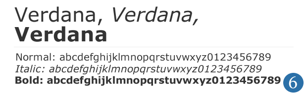 Verdana Font