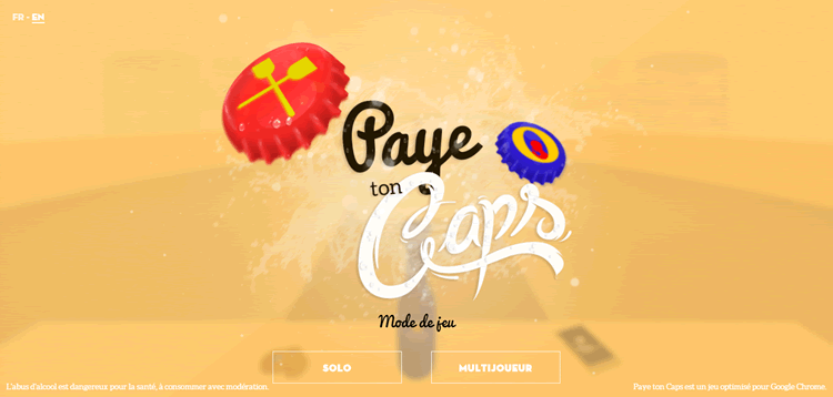 paye ton caps beer example of the color Orange ecommerce store color web design