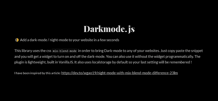 darkmode.js